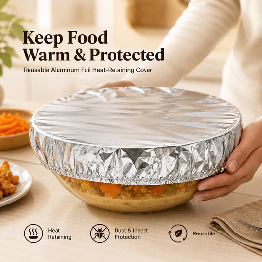 Aluminum foil heat-retaining covers