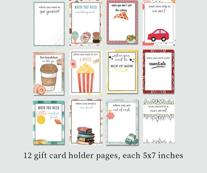 Christmas Gift Card Book