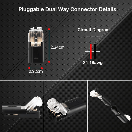 🔥🔥Double - Wire Plug-in Connector With Locking Buckle