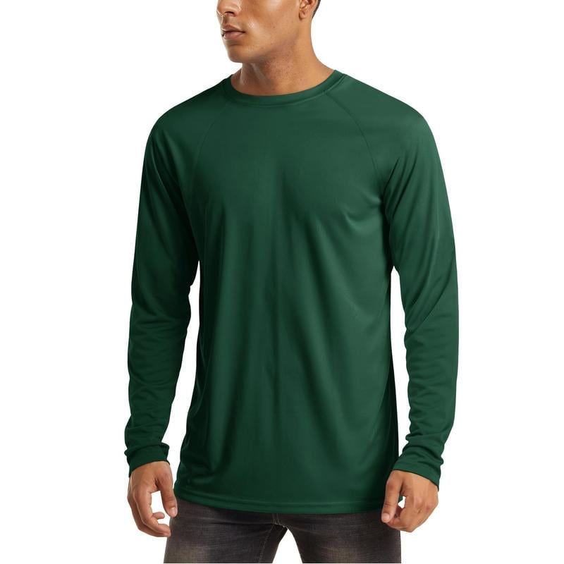 🏆50K+ Sold⚡ Men’s UPF 50+ Long Sleeve Performance Shirt – Quick Dry, Lightweight & Breathable