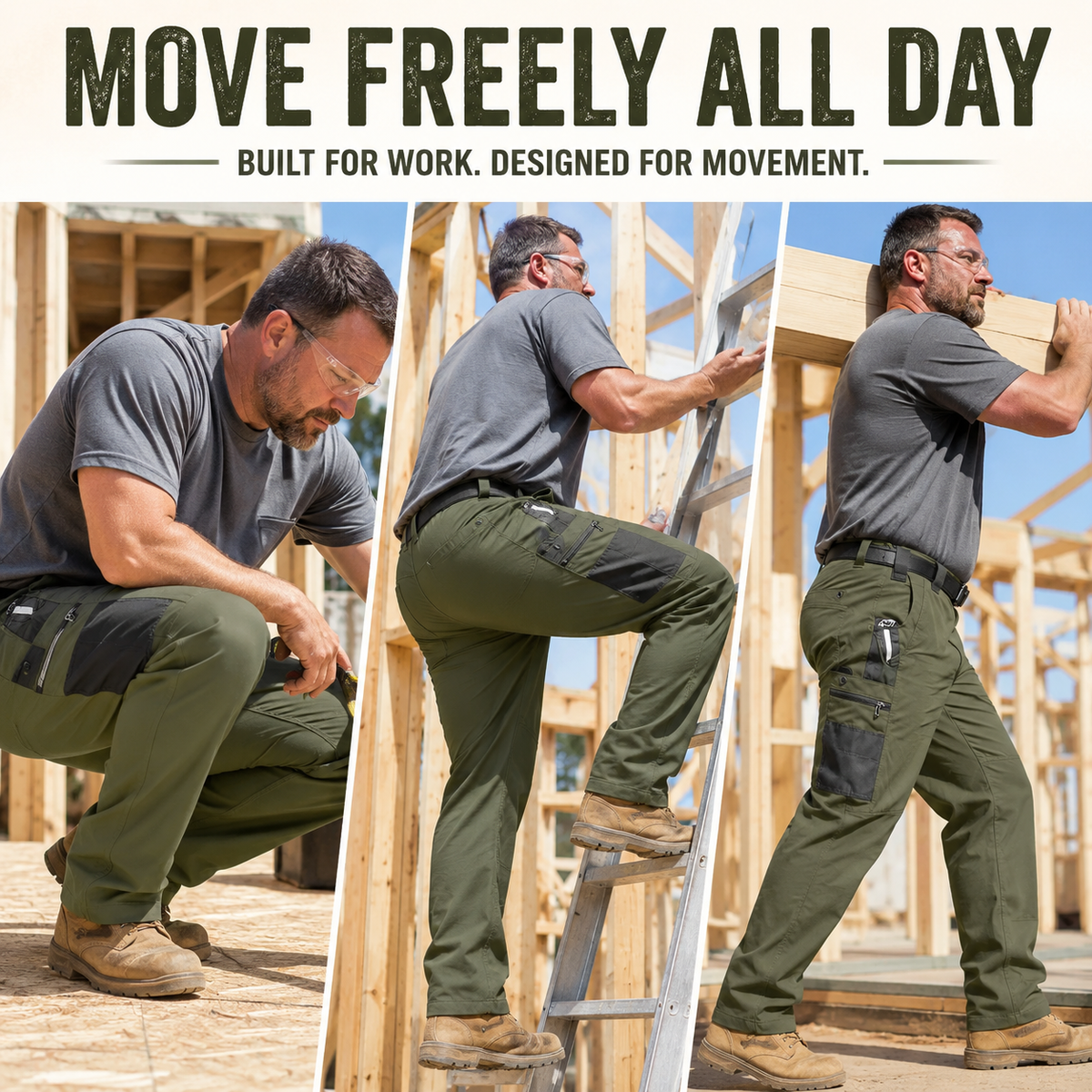 🔥 20,000+ Sold | Men’s FR Tactical Work Pants – Flame-Resistant, Tougher Than Jeans 💪