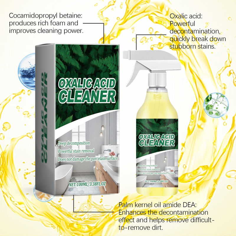 🥳2026 HOT SALE🥳💞50K+ SOLD!💥🔬 【CLEARANCE!】Molecular-Level Cleaning Tech! Oxalic Acid Bathroom Cleaner Dissolves Rust & Limescale 🚽✨