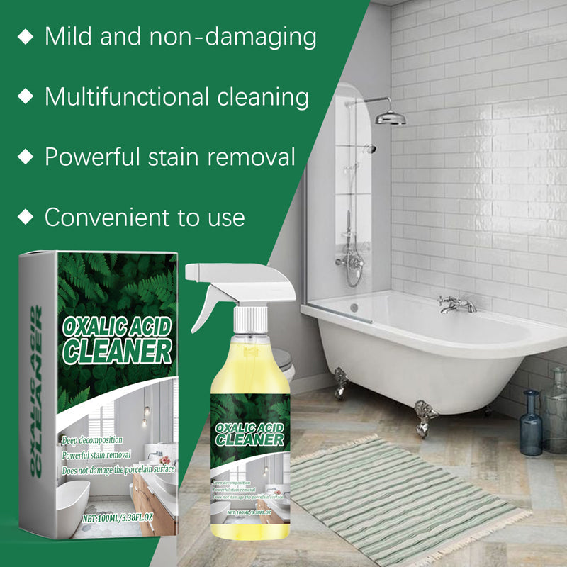 🥳2026 HOT SALE🥳💞50K+ SOLD!💥🔬 【CLEARANCE!】Molecular-Level Cleaning Tech! Oxalic Acid Bathroom Cleaner Dissolves Rust & Limescale🚽✨